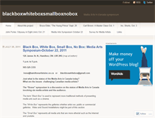 Tablet Screenshot of blackboxwhiteboxsmallboxnobox.wordpress.com