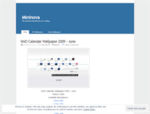 Tablet Screenshot of mininova.wordpress.com