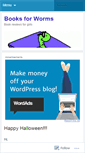 Mobile Screenshot of booksforworms.wordpress.com