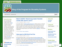 Tablet Screenshot of pbsblog.wordpress.com