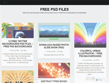 Tablet Screenshot of freepsdfiles.wordpress.com