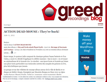 Tablet Screenshot of greedrecordings.wordpress.com