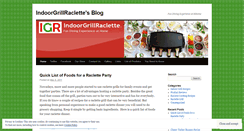 Desktop Screenshot of indoorgrillraclette.wordpress.com