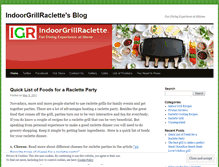 Tablet Screenshot of indoorgrillraclette.wordpress.com