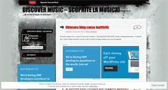 Desktop Screenshot of discovermusix.wordpress.com