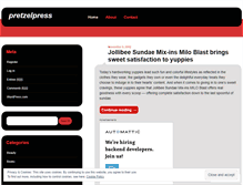 Tablet Screenshot of pretzelpress.wordpress.com