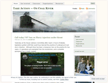 Tablet Screenshot of oncoalriver.wordpress.com