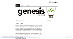 Desktop Screenshot of genesisperspective.wordpress.com