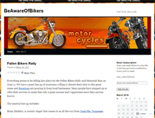 Tablet Screenshot of beawareofbikers.wordpress.com