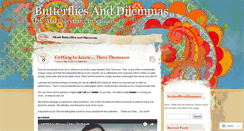 Desktop Screenshot of butterfliesdilemmas.wordpress.com