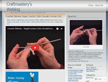 Tablet Screenshot of craftmastery.wordpress.com