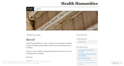 Desktop Screenshot of healthhumanities.wordpress.com