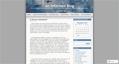 Desktop Screenshot of aninformedmind.wordpress.com