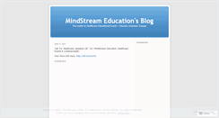 Desktop Screenshot of mindstreamedu.wordpress.com