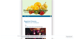 Desktop Screenshot of healthyfoodrecipes.wordpress.com
