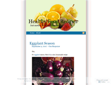 Tablet Screenshot of healthyfoodrecipes.wordpress.com