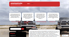 Desktop Screenshot of americantrucks.wordpress.com