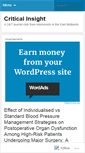 Mobile Screenshot of criticalinsight.wordpress.com
