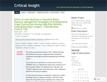 Tablet Screenshot of criticalinsight.wordpress.com