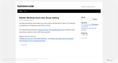 Desktop Screenshot of hammercode.wordpress.com