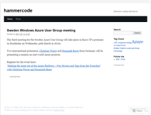 Tablet Screenshot of hammercode.wordpress.com