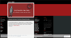 Desktop Screenshot of inflexiblenewdeal.wordpress.com