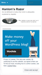 Mobile Screenshot of hanlonsrazor.wordpress.com