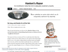 Tablet Screenshot of hanlonsrazor.wordpress.com