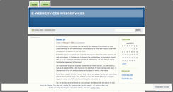 Desktop Screenshot of ewebservices.wordpress.com