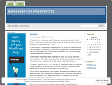Tablet Screenshot of ewebservices.wordpress.com
