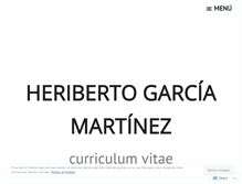 Tablet Screenshot of heribertogarciamartinez.wordpress.com