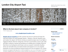 Tablet Screenshot of londoncityairporttaxi.wordpress.com