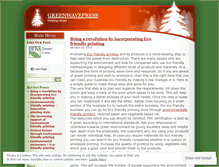 Tablet Screenshot of greenwavepress.wordpress.com