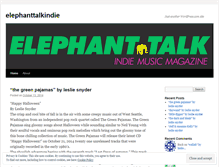 Tablet Screenshot of elephanttalkindie.wordpress.com