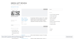Desktop Screenshot of greekleftreview.wordpress.com