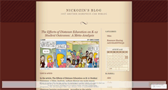 Desktop Screenshot of nickozin.wordpress.com