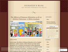 Tablet Screenshot of nickozin.wordpress.com