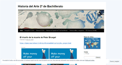 Desktop Screenshot of historiadelartebachillerato.wordpress.com