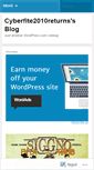 Mobile Screenshot of cyberfite2010returns.wordpress.com