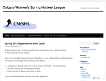 Tablet Screenshot of cwshl.wordpress.com