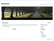 Tablet Screenshot of geodoctor.wordpress.com