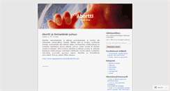 Desktop Screenshot of abortti.wordpress.com