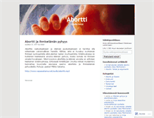 Tablet Screenshot of abortti.wordpress.com