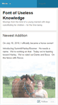 Mobile Screenshot of fontofuselessknowledge.wordpress.com