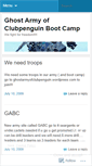 Mobile Screenshot of ghostarmybootcamp.wordpress.com