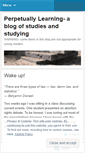 Mobile Screenshot of perpetuallylearning.wordpress.com