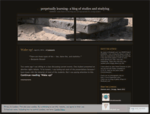 Tablet Screenshot of perpetuallylearning.wordpress.com