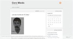 Desktop Screenshot of ceromiedo.wordpress.com