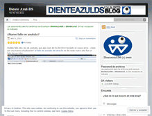 Tablet Screenshot of dienteazulds.wordpress.com