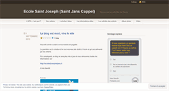 Desktop Screenshot of ecolestjosephstjanscappel.wordpress.com